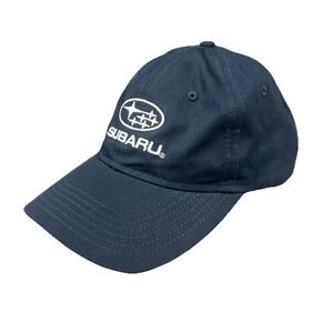 Genuine Subaru Logo Embroidered‎ Cap Hat Men Snapback Blue Cotton Chino Twill